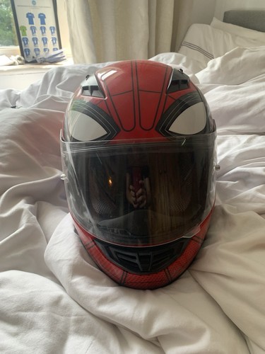 Spider man motorbike helmet - motorbike,