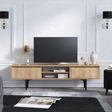 ARTEMIS TV Stand /TV Unit/180 cm/2-Door/2-Shelf/Sapphire Oak/Modern Retro Design