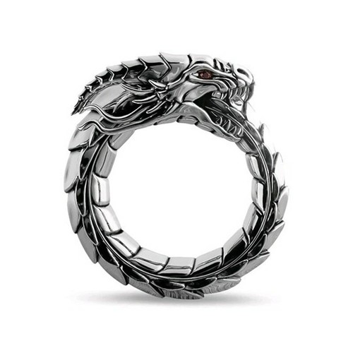 925 silver plated giant - silver, dragon