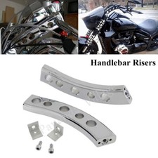 Chrome 5-Hole Handlebar Risers