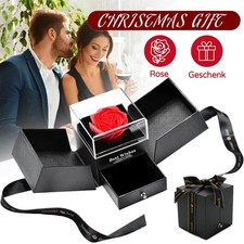Handmade Rose Jewelry Gift Box Real Everlasting Rose Box Infinite Rose Gift Box