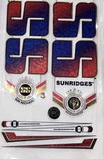 SS Cricket Bat 3D Embossed Stickers, New Design With chrome. 