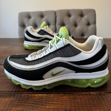 Nike Air Max 24-7 (2011) Running Shoes Sz 12 White Black Green RARE 397252-102