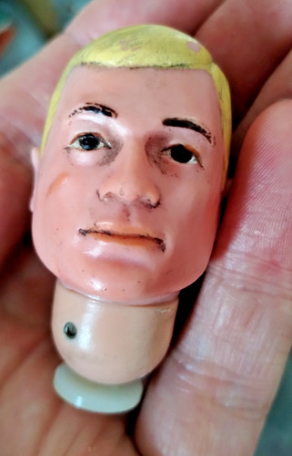 Vintage action man talking - man,