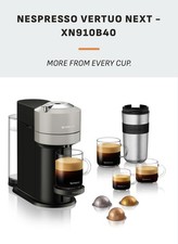 Nespresso Vertuo Next Krups Pod Coffee Machine Matt Black&Grey Brand New In Box