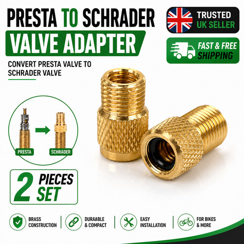 Brass adaptor presta to - 2,