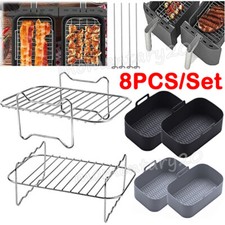 8PCS Air Fryer Rack & Grills