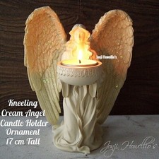 Kneeling Angel Tea Light Candle Holder Figurine Ornament Memorial Home Gift 