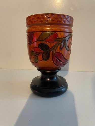 Wooden chalice goblet cup - goblet,