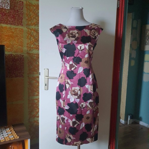 Pink satin party dress - pink,