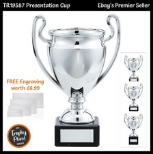 PRESENTATION CUP SPORTS TROPHY - Mini Silver Award Trophies, FREE ENGRAVING
