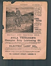 1886 Bicycle Ad EUREKA