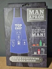 The Ultimate Apron For Man. Holds Everything A Man Needs. New In Box.