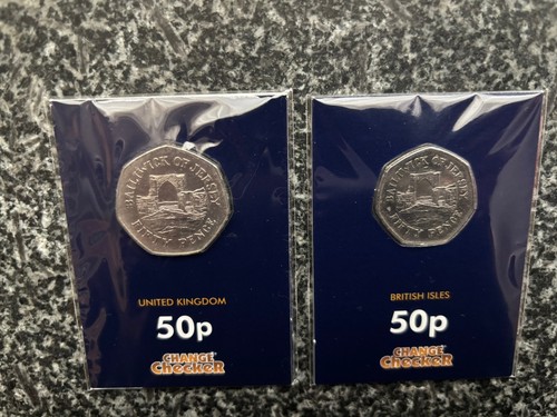 Jersey 50p large small - jersey, coin
