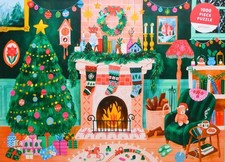 Galison Cozy By The Fireplace