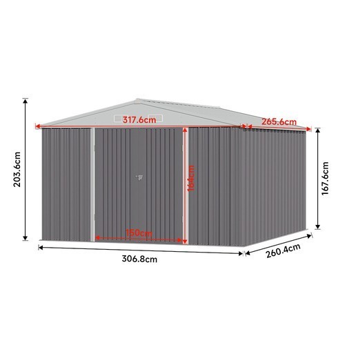 Metal garden shed sheds x - metal,