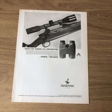 GUNS100 MAGAZINE ADVERT 12X9 THE SWAROVSKI NOVA RIFLE SCOPE