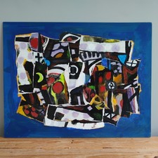 Abstract Gouache Mixed Media