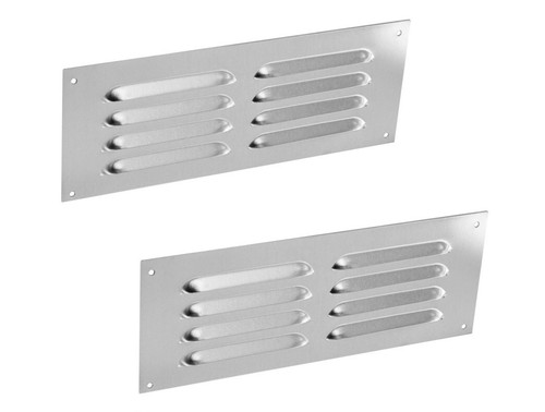 Aluminium louvre air vent - 2x,