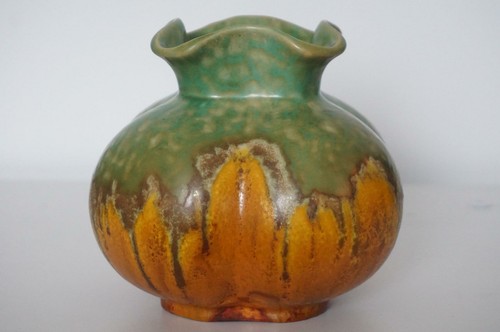 Drip glaze pottery vase - glaze,