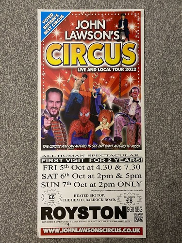 John lawson circus poster - circus,