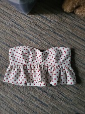 Zara Size XS Cream Red Spot