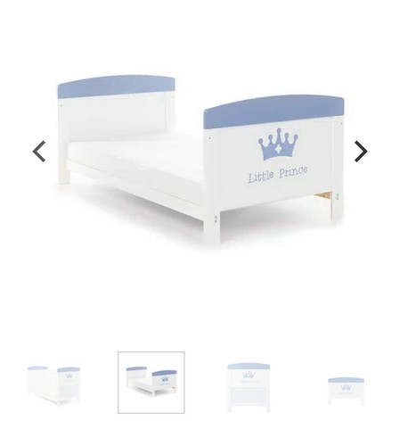 Obaby grace cot bed white - grace,