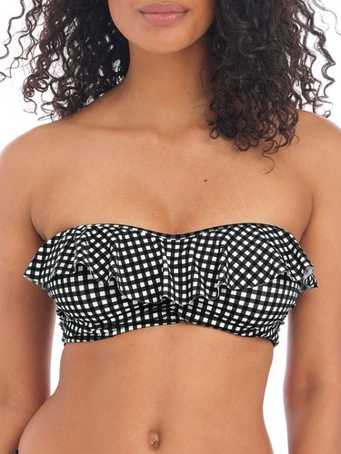 Freya check bikini top - check, in