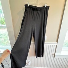 Wide-Leg Trousers Belt Size US