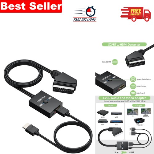 Scart hdmi converter with - to,