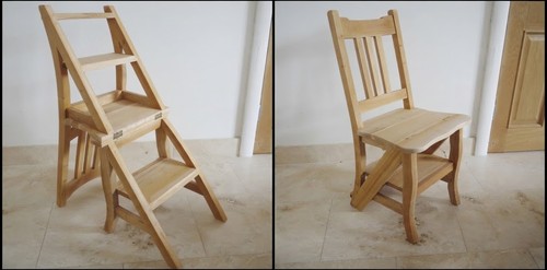 Wooden chair step - wooden,