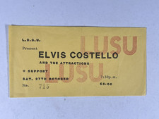 Elvis Costello And The Attractions Ticket Lancaster University 27th Oct Circa 90