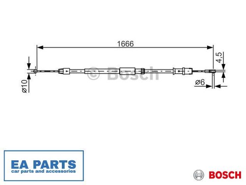 Cable parking brake for - parking, vw