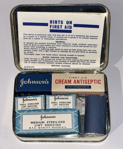 Vintage johnson first aid - first,