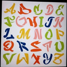 LARGE GRAFFITI ALPHABET