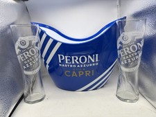 X2 Peroni Pints and Ice Bucket