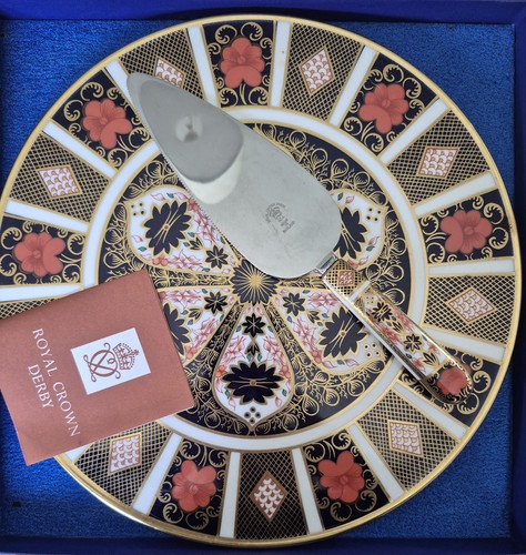 Crown derby imari 1128 - crown, cake