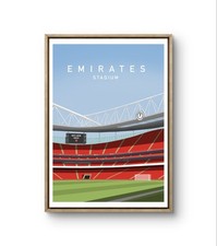 Emirates Stadium Print - Arsenal FC Wall Art - Football Stadium Poster - Soccer