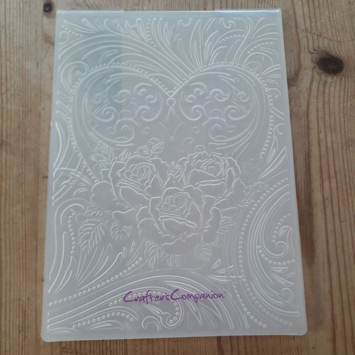 Embossing folder heart - 5, x