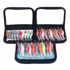 10x/Pack Luminous Shrimp Lures Prawn Octopus Squid Jigs Fishing Bait Saltwater