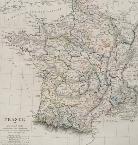 Antique map france - antique,