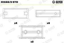 CRANKSHAFT BEARING H1086/5 STD