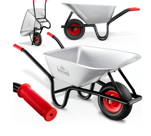 Galvanised wheelbarrow 100l - wheelbarrow,
