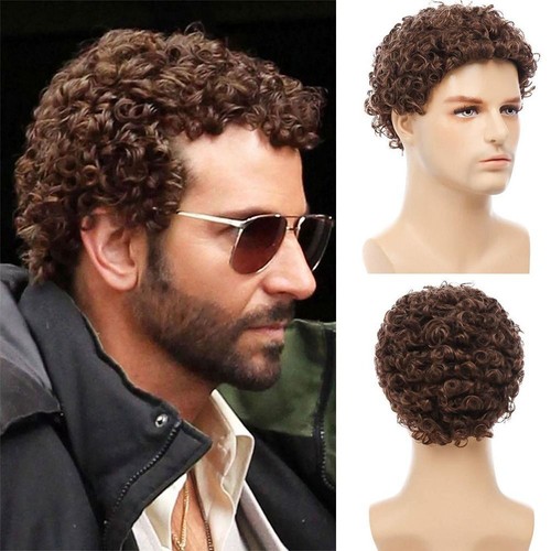 Men synthetic wig short - men,