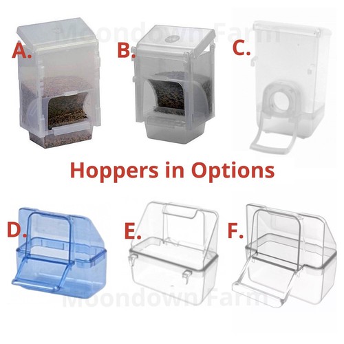 Bird cage seed hopper - seed, /