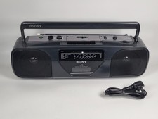 Sony CFS-201L Stereo Radio Cassette Recorder Boom Box Vintage Retro HiFI WORKING