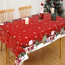 Christmas Table cloth Red
