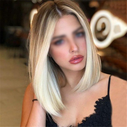 Women blonde short bob - blonde,