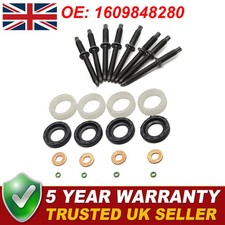 Seal Washer O Ring Kit For Citroen Peugeot Dv6 1.6 Hdi Fuel Injector 1609848280