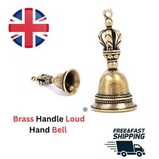 Brass handle loud hand bell - hand,